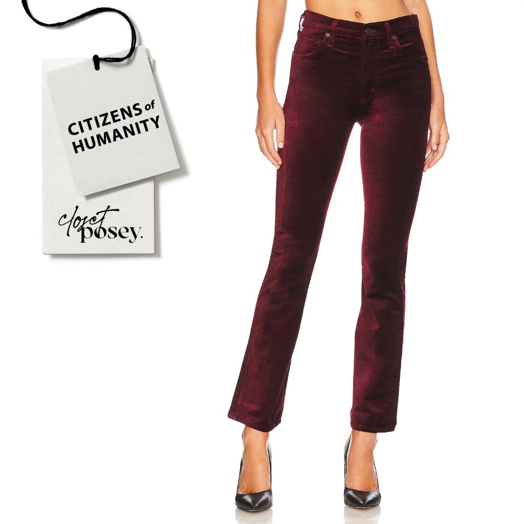 Nwt . Citizens Of Humanity . Lilah Pants . Burgundy . 30